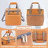 SMYV Pet Grooming Bag for Dog Grooming Supplies, Dog Tote Travel Bag for Pets Grooming Tools Kit Accessories - Orange