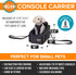 2 8 lbs. K&H Pet Products Center Console Dog Car Seat for Small Dogs & Cats, Secure Armrest Booster Pet Carrier