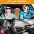 Dog Barrier for Car SUV, 47" Dog Net with Metal Hooks, Stretchable Mesh Cargo Net, Car Divider Dog Gate for Driving Safely with Children & Pets, Universal for Trucks, SUV by Q-DDOIT