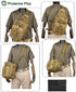 Pack Backpack Protector Plus Tactical Sling Bag Military MOLLE Crossbody Chest Shoulder (Patch Included) | Chest