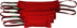 Viper Synthetic K9 Tug Toy, Red, 12" x 2.5, Two Handles for Dogs