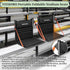 Inflatable Stadium Seats, Portable Bleacher Seat with Back Support, Foldable and Lightweight Chairs for Sporting