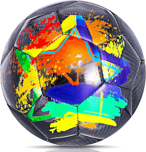 Size 4 Soccer Ball, Durable Construction for Kids, Teens, Boys, Girls, Youth Soccer Players Training Gifts