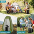 TRIPTIPS Upgrade Portable Toilet - Adjustable Height Camping Toilet for Adults and Kids, Foldable Travel Potty