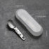 ZING TTI 2 1 Titanium Camping Flatware, in Removable Foldable Tableware, Fork and Spoon, with Storage Box,Camping