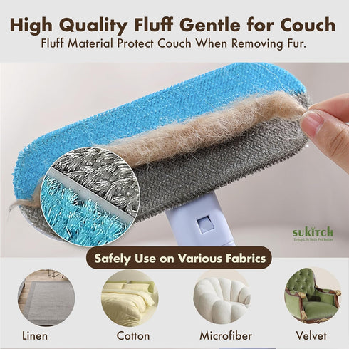 Pet Hair Remover for Couch, Durable and Reusable Lint Cleaner for Dog and Cat Hair, Gentle on Furniture