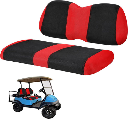 Golf Cart Front Seat Cover for Club Car Precedent 2004-Up, Durable Polyester Fabric, Breathable & Washable