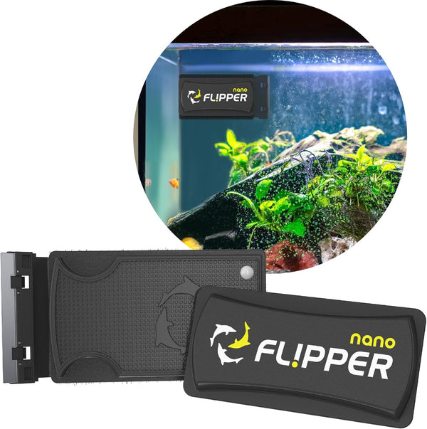 - Flipper Nano Aquarium Algae Cleaner For Glass Tanks Only Upto 1/4-Inch