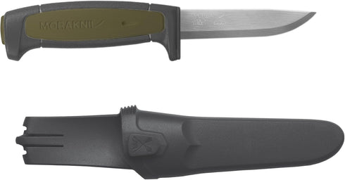 Morakniv Craftline Basic 511 Utility Knife, High Carbon Steel Fixed Blade, 3.6-Inch Blade with Combi-Sheath