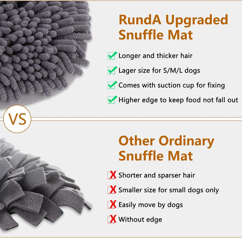 17'' 21'' Snuffle Mat for Dogs, x Dog Sniffing Interactive Feeding Game Boredom, Puzzle Toys Encourages Natural