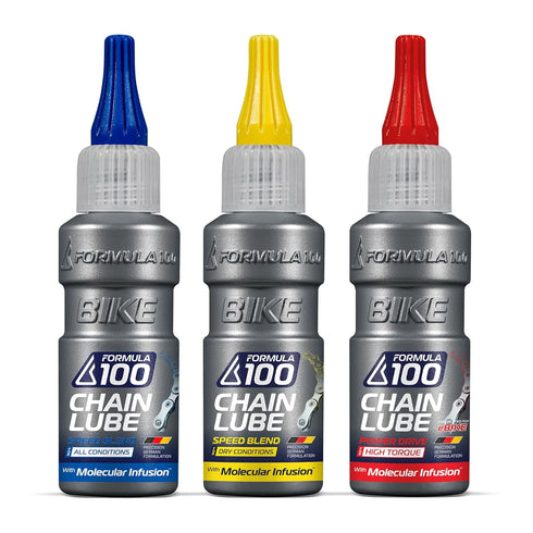 Pack 50ml Chain Lube Pro with All Conditions, Dry Conditions, & eBike Lubricant Collection of Lubricant for Bicycles