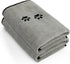 2 Pieces Microfiber Pet Bath Towel, Soft Absorbent Drying Towel for Small Medium Large Dogs and Cats (35 x 20 Inch Grey)