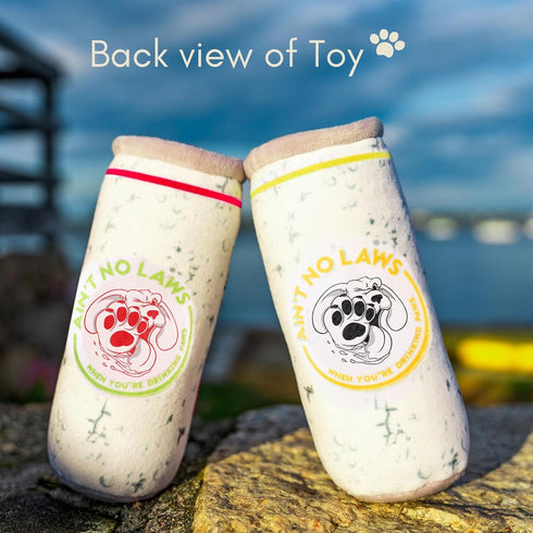 Pup Claw Dog Toys - Funny Cute Plush Dog Toys with Squeaker, Parody (2 Pack) (Tropical Pack)