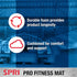SPRI 12mm Pro Fitness Mat - Thick Exercise Mat for Floor Workouts, Non-Slip, Cushioned, Portable with Carrying Strap