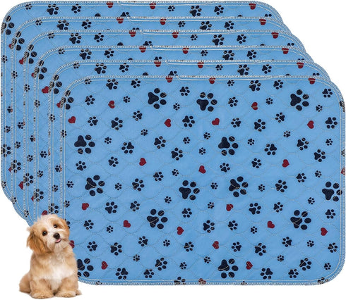 Washable Pee Pads for Dogs,6 Pack Large 18"x24" Super Absorbent Reusable Puppy