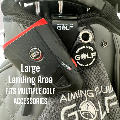 Magnetic Golf Bag Landing Pad – Metal Hub for Easy Grab-and-Go Golf Gear, Includes Free Utility Pouch
