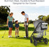 Xykzra Strollers,16-Club 12-Ball Golf Stroller Attachment - Universal Steel Golf Club Holder for & Capacity