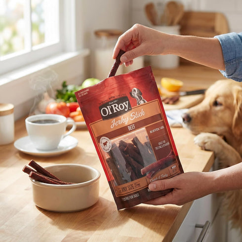 Generic 25 oz 2 Pack, Dog Jerky Treats Chicken Sticks & Beef Dog Treats Real Meat Dog Treats Sticks, Quick Light Chew