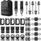 FRTKK Molle Accessories Kit with 34 Attachments for Tactical Backpack Belt Vest D-Ring Locking Gear Clip