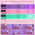 Jollcma 14.5"Pilates Set,9" Towel,6 Pilates Kit for Home Workouts, Pilates Essentials Kit for Women, Better Me Pilates