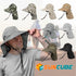 SUN CUBE Wide Brim Sun Hat with Neck Flap, UPF50+ Fishing Safari Hat for Men Women, Beach Protection