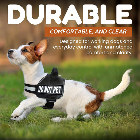 Doggie Stylz Dog Harness with DO NOT PET Patches – No Pull Service Dog Vest, Adjustable, Reflective, Heavy-Duty