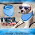 3 Pack Dog Ice Bandana Cooling Triangle Scarfs for Hot Weather Summer (Blue)