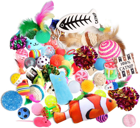 Cat Toys Variety Pack - 20 Pieces & Pet Gifts for Christmas