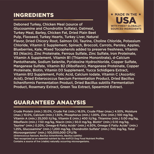 Wellness CORE+ Dry Dog Food with Wholesome Grains, Made in USA with Real Freeze-Dried Meat (Turkey, 4 lbs)