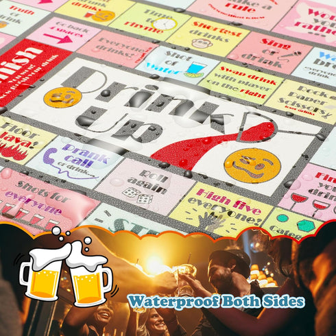 (2-8 21+) ESENHARBER Drink Up Board Game, Drinking Games for Adults, Ideal for Girls Night Out, Adult Games for Game