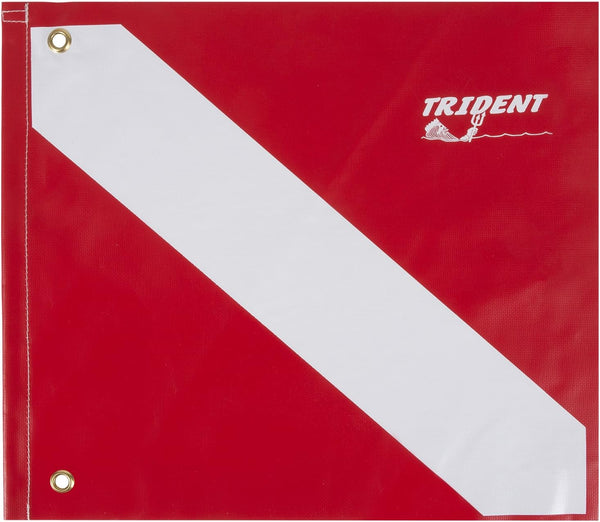 Trident Vinyl Dive Flag, 14" X 16", Scuba Diving Safety/First Aid Gear