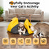 Homrich Multifunctional Collapsible Cat Play Bag, Indoor Cat Tunnel Activity Center Mat, Durable Rug for Hide and Seek