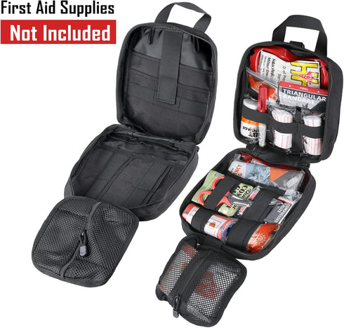1000D LIVANS First Aid Bag Empty Medical Ifak Pouch Molle EMT Pouches Rip-Away Tactical Military Trauma Emergency Medic