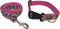 Preston Camouflage Dog Collar and Leash Set - Pink Camo on Pink Webbing (Large)