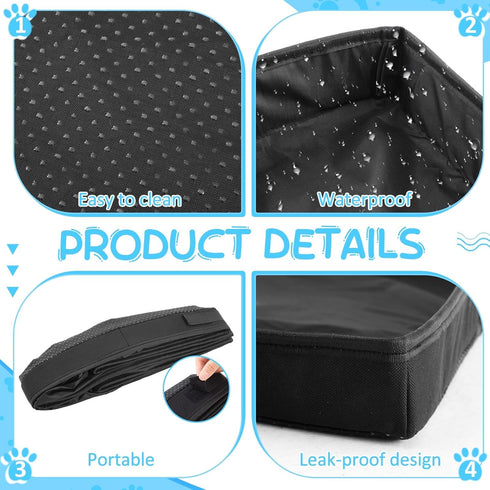 4 33 23 Inch FoldTier Dog Pee Pad Holder with Fixing Clips x Extra Large Foldable Potty Pads Puppy Pad Holder Tray