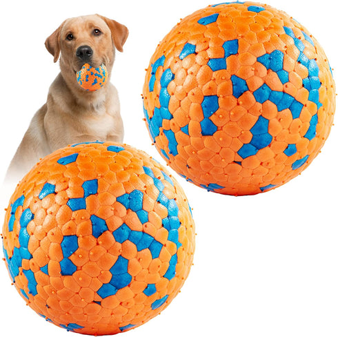 Indestructible Dog Balls - Tennis Balls for Aggressive Chewers - Safe for All Dog Sizes - Training Fetch Toys