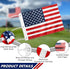 KINGTOP USA Golf Flag 20x14 Inch - Standard Putting Green Flags for Backyard Practice, 1-Pack, Brass Grommets,