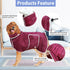 3X-Large) Dog Bathrobe Towel Dog Drying Coat - Super Absorbent Bath Robe for Drying Dogs Large, Soft Adjustable Collar