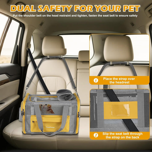17.7"x13"x13" 20lbs), Cat Carriers, Collapsible Pets Travel Carriers Dog Carrier Pet Carrier(Up to Waterproof Airline