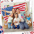 48 4th Sanwuta Pcs of July Dog Bandanas for Pets Dog Bandanas Gifts Independence Day Scarf Washable Triangle American