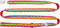 RC Pets 1/2" x 6' Dog Leash, Rainbow Paws