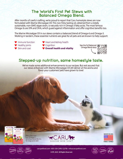 CARU Classics Wild Pollock & Turkey Stew Wet Cat Food, 5.5-oz box, case of 12