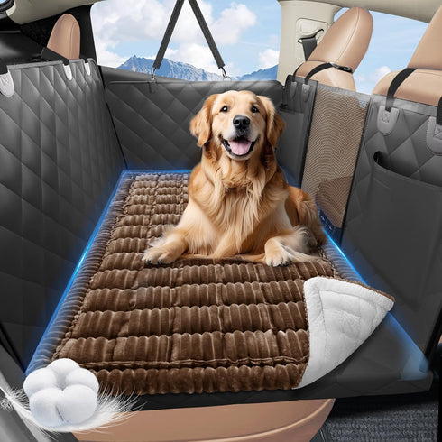 Backseat Dog Bed Non-Slip, Dog Bed for Car Back Seat Soft and