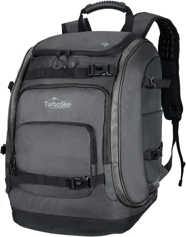 Ski Boot Bag Backpack - 65L Waterproof Skiing Snowboarding Travel Luggage, Stores Boots, Skis, Snowboard & Accessories
