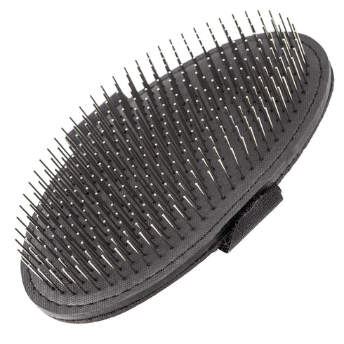 GROOM PROFESSIONAL Terrier Palm Pad Dog Brush - Flexible with Stainless Steel Pins