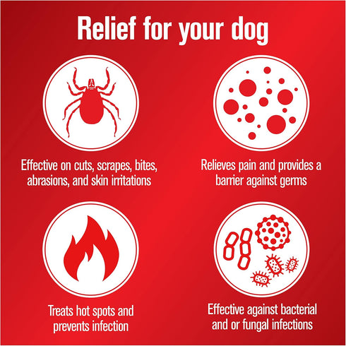 Sulfodene Dog Wound Care 3-Way Ointment, 2 Ounce, Relieves Pain & Prevents Infection