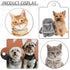 3 Pieces Rhinestones Dog Collar Set, Adjustable Artificial Pearl Dog Collar, White Bling Diamante Cat Necklace with Bell