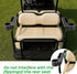 Xoxocos 1/1.25 Golf Cart Armrest with Cup Holder - Universal Fit for EZGO/Club Car/Yamaha Rear Seat, Fits Square Tube
