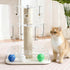 3-in-1 2-layer Modern Interactive Cat Toy, Puzzle Box Cat Puzzle Toys for Indoor Cats with with Colorful Jingle Balls
