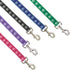 Guardian Gear Nylon Two-Tone Pawprint Dog Leash, 6-Feet x 1-Inch Lead, Purple